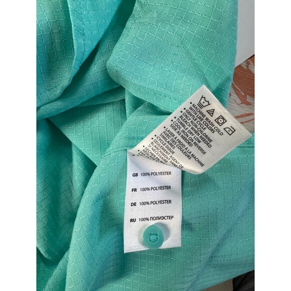 HB Mens 3XLT Mint Green Button-Up Short Sleeve Shirt W/ Pocket DXL - Picture 9 of 9